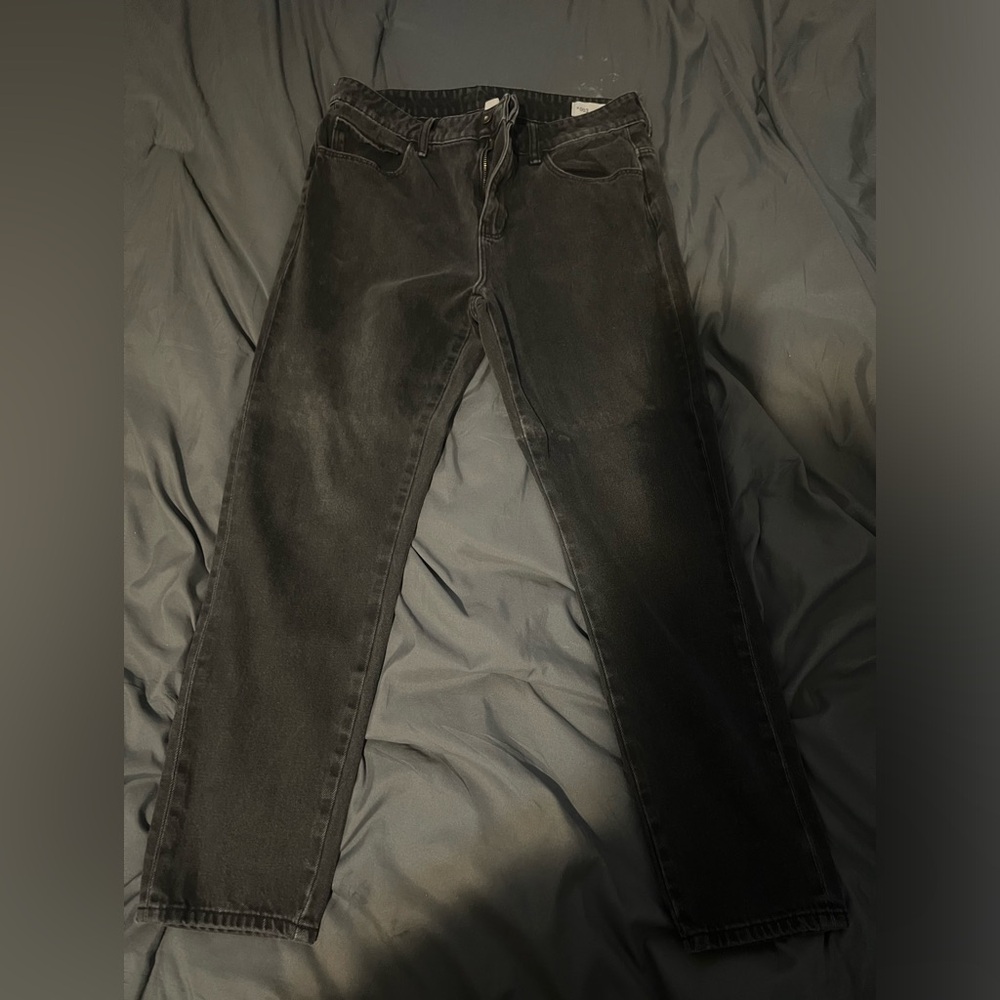 Asos black tapered jeans 34x30